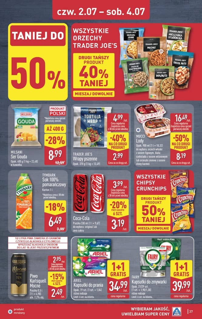 Aldi - Pełna oferta od poniedziałku 29.06 do soboty 4.07 37 puslapis