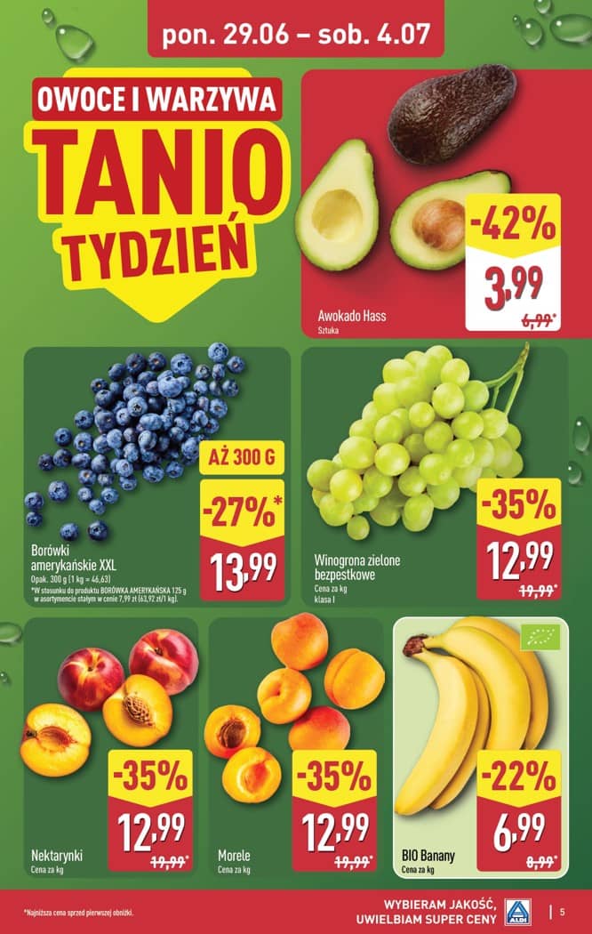 Aldi - Pełna oferta od poniedziałku 29.06 do soboty 4.07 5 puslapis