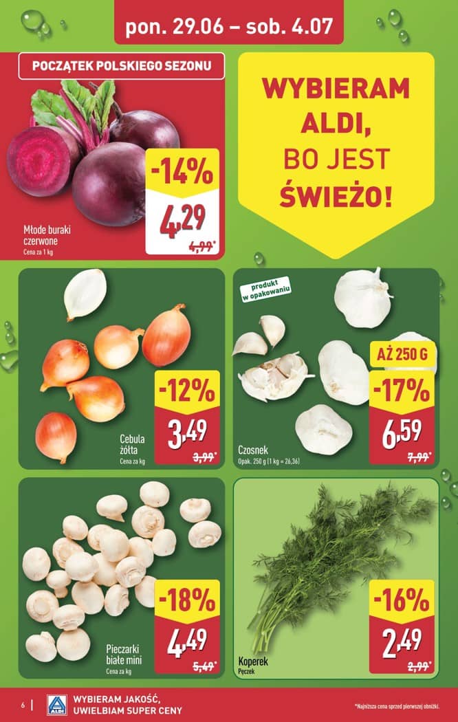 Aldi - Pełna oferta od poniedziałku 29.06 do soboty 4.07 6 puslapis
