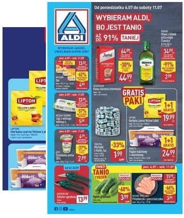 Aldi - Pełna oferta od poniedziałku 6.07 do soboty 11.07 2026-07-06 – 2026-07-11