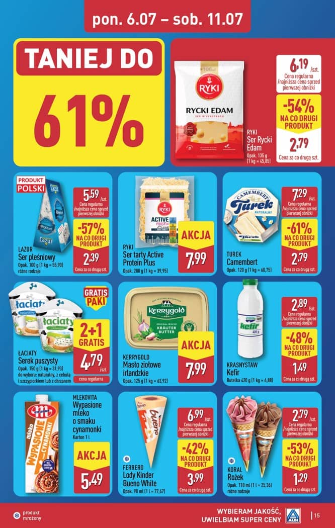 Aldi - Pełna oferta od poniedziałku 6.07 do soboty 11.07 15 puslapis