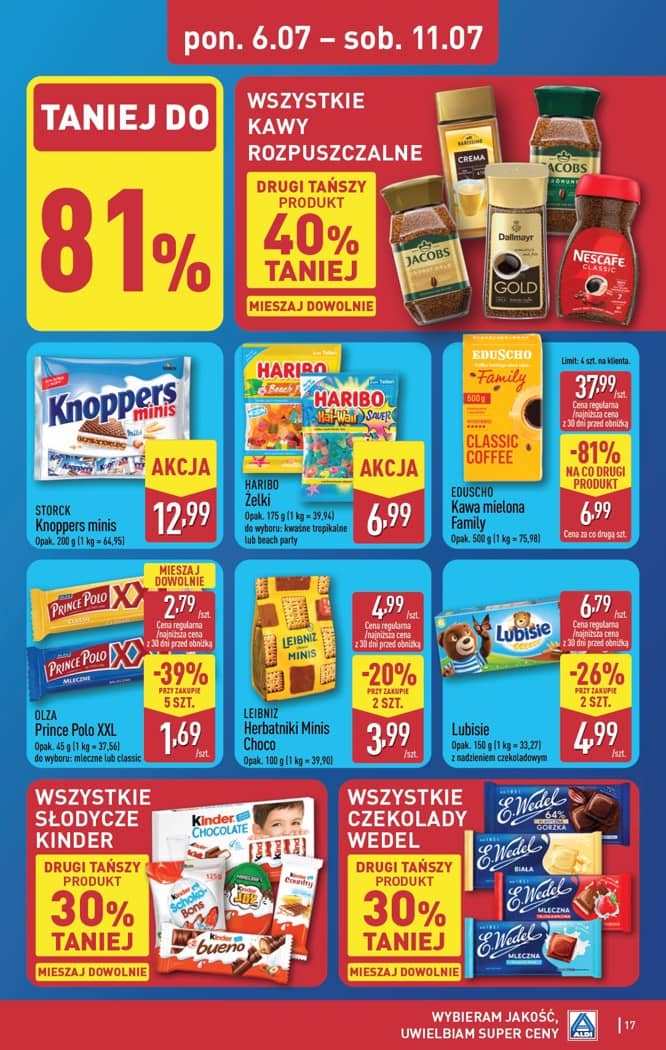 Aldi - Pełna oferta od poniedziałku 6.07 do soboty 11.07 17 puslapis