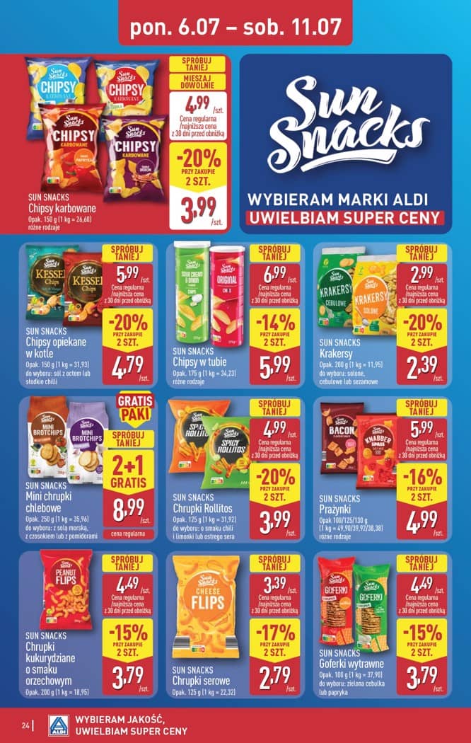 Aldi - Pełna oferta od poniedziałku 6.07 do soboty 11.07 24 puslapis