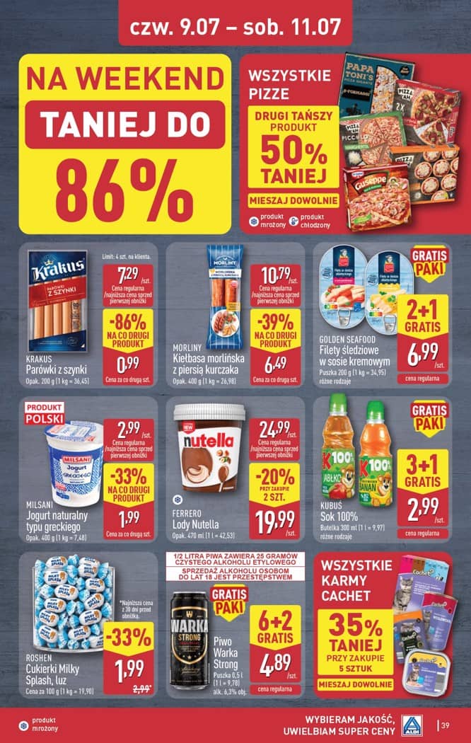 Aldi - Pełna oferta od poniedziałku 6.07 do soboty 11.07 39 puslapis
