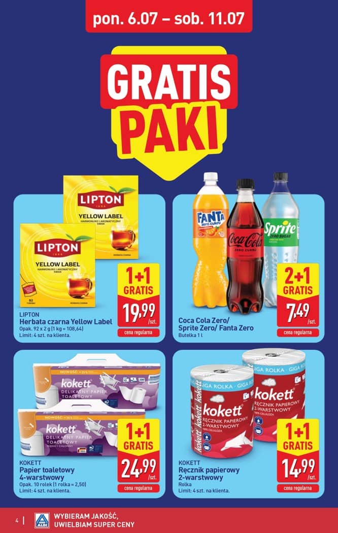 Aldi - Pełna oferta od poniedziałku 6.07 do soboty 11.07 4 puslapis