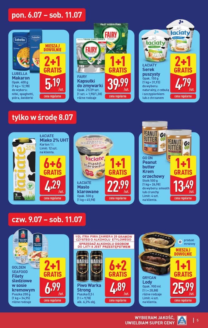 Aldi - Pełna oferta od poniedziałku 6.07 do soboty 11.07 5 puslapis