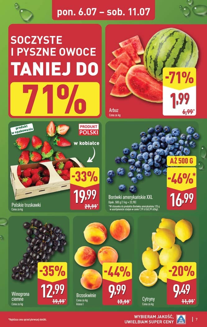 Aldi - Pełna oferta od poniedziałku 6.07 do soboty 11.07 7 puslapis