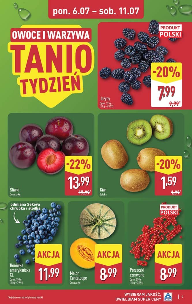 Aldi - Pełna oferta od poniedziałku 6.07 do soboty 11.07 9 puslapis