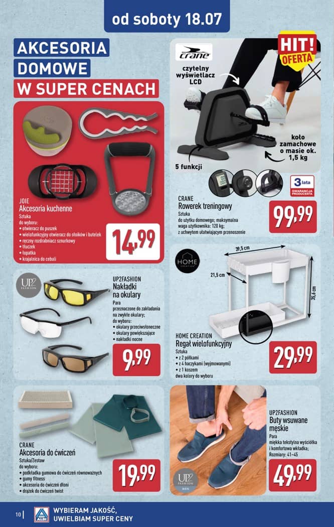 Aldi - Artykuły przemysłowe i tekstylia od środy 15.07 i od soboty 18.07 10 puslapis