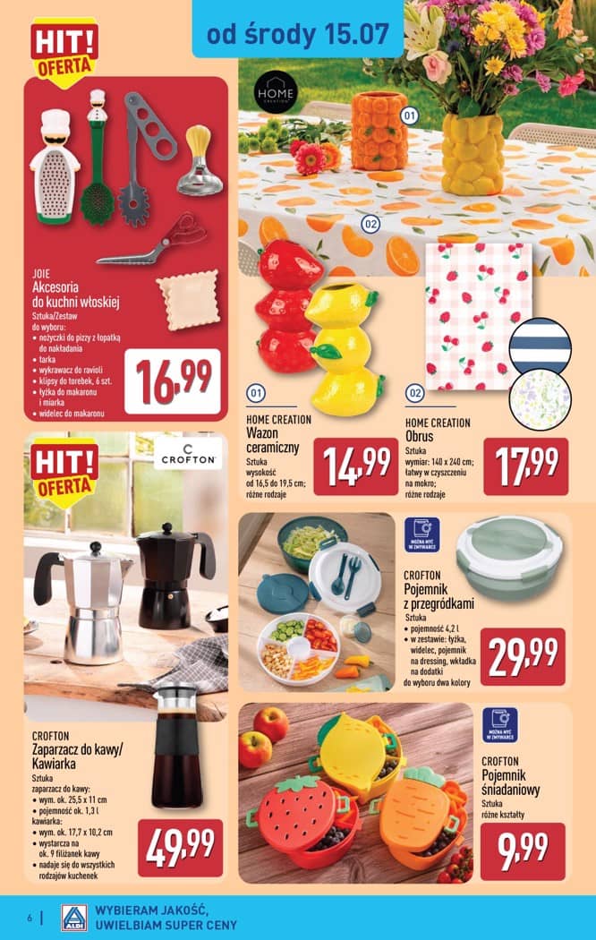 Aldi - Artykuły przemysłowe i tekstylia od środy 15.07 i od soboty 18.07 6 puslapis