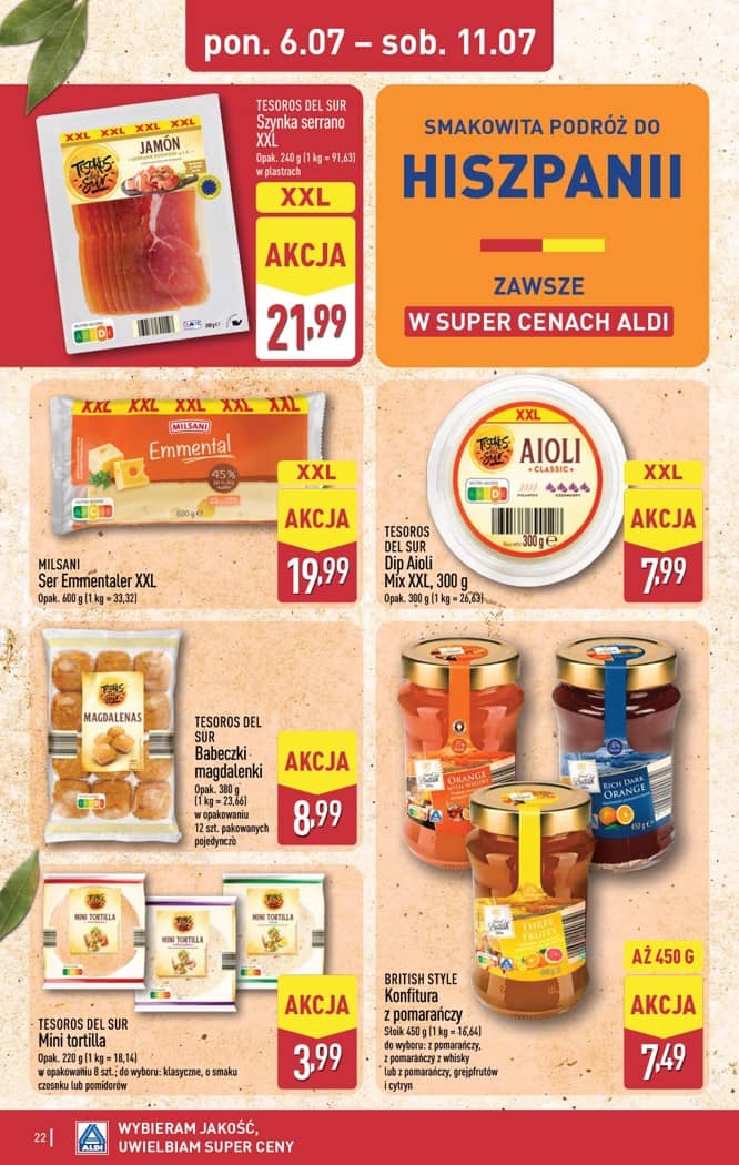 Aldi - Pełna oferta od poniedziałku 6.07 do soboty 11.07 22 puslapis