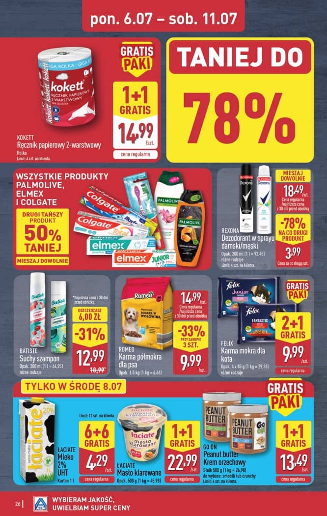 Aldi - Pełna oferta od poniedziałku 6.07 do soboty 11.07 26 puslapis