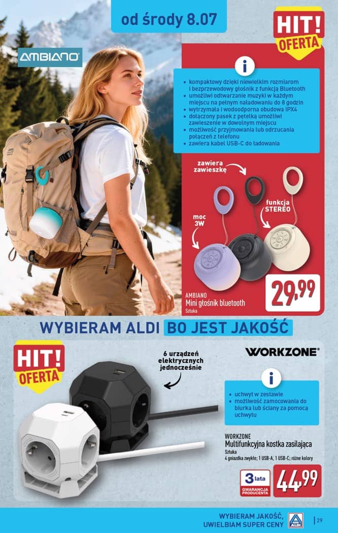 Aldi - Pełna oferta od poniedziałku 6.07 do soboty 11.07 29 puslapis