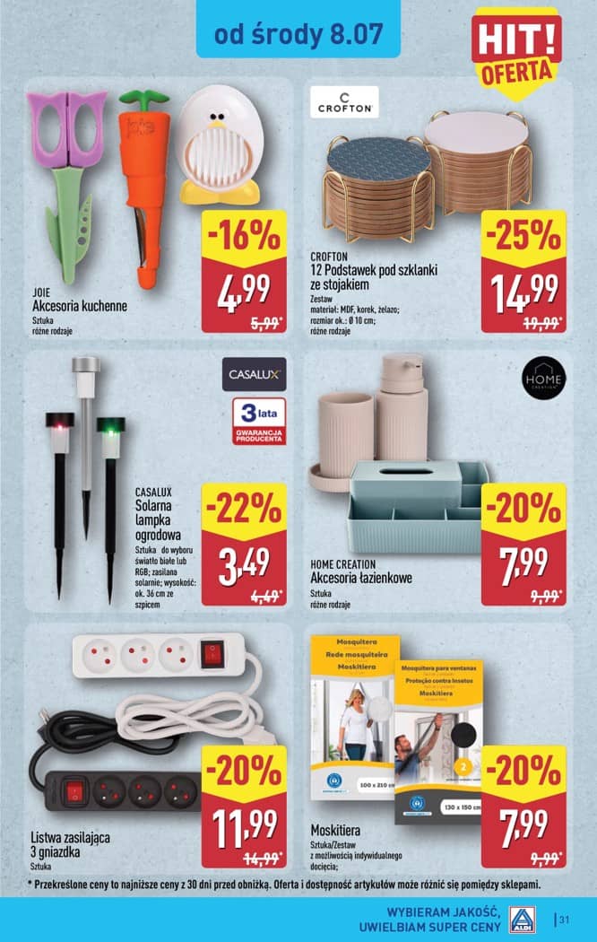 Aldi - Pełna oferta od poniedziałku 6.07 do soboty 11.07 31 puslapis