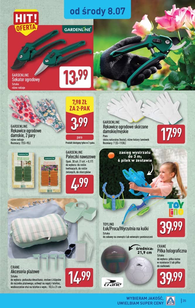 Aldi - Pełna oferta od poniedziałku 6.07 do soboty 11.07 35 puslapis