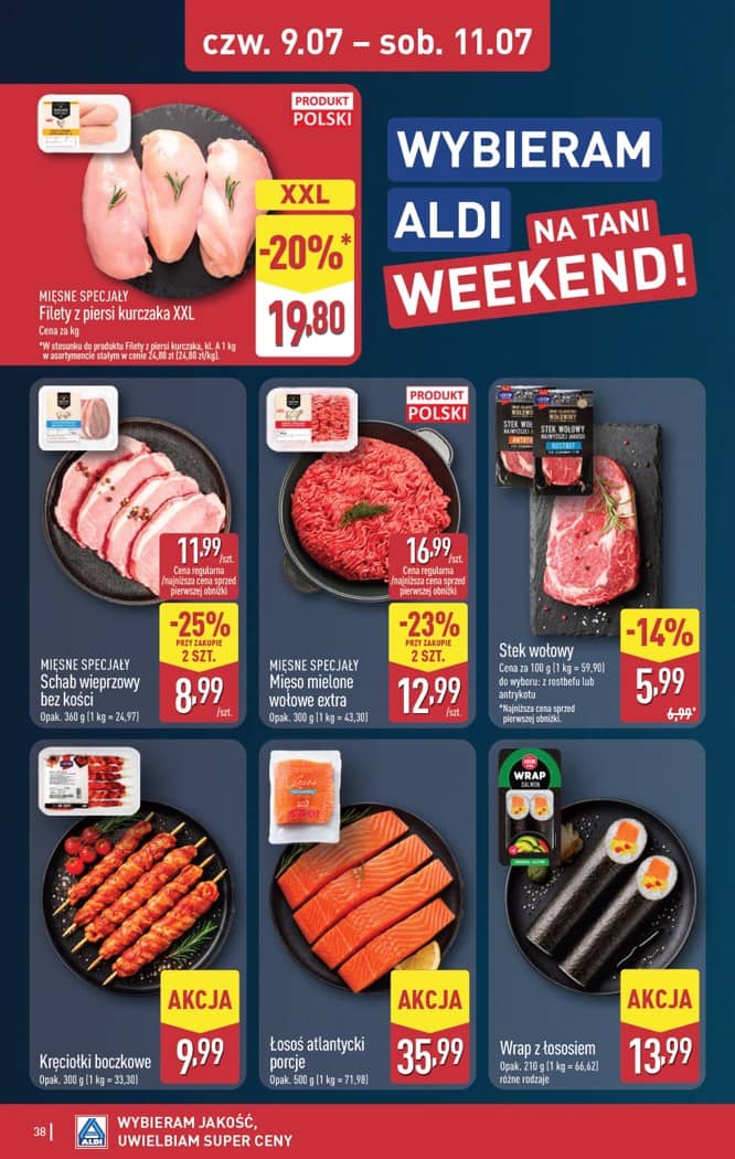 Aldi - Pełna oferta od poniedziałku 6.07 do soboty 11.07 38 puslapis