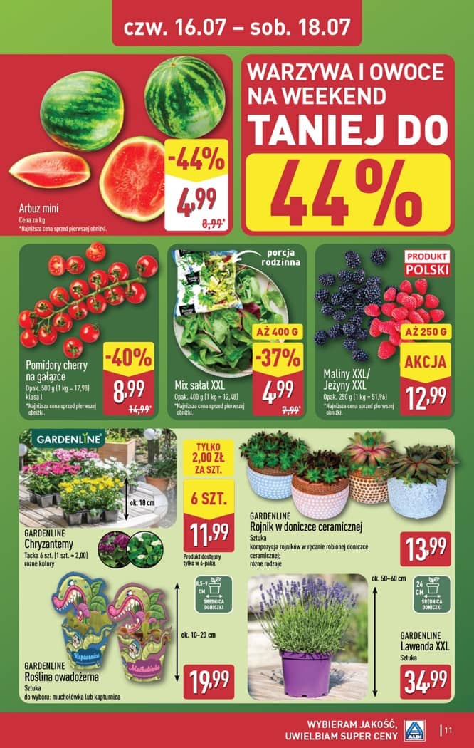 Aldi - Oferta weekendowa od czwartku 16.07 do soboty 18.07 11 puslapis