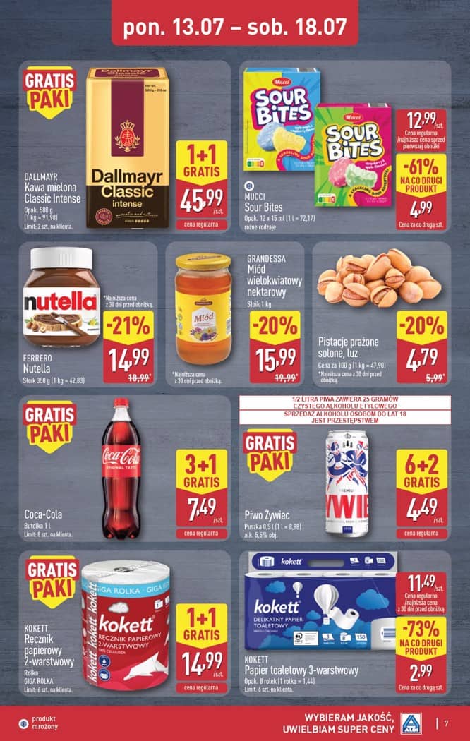 Aldi - Oferta weekendowa od czwartku 16.07 do soboty 18.07 7 puslapis