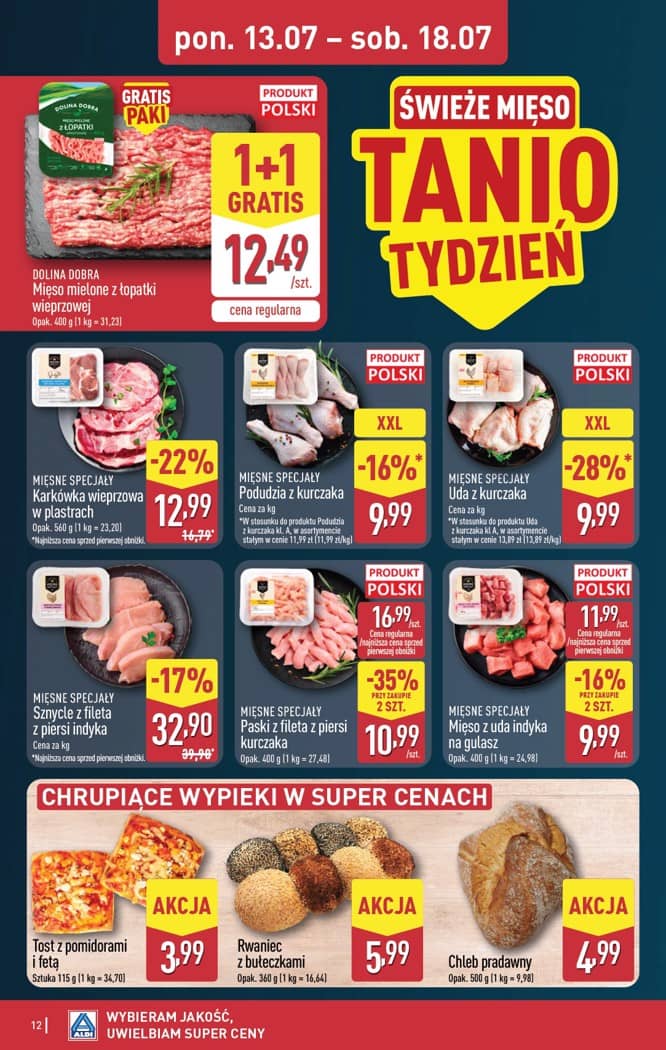 Aldi - Pełna oferta od poniedziałku 13.07 do soboty 18.07 12 puslapis