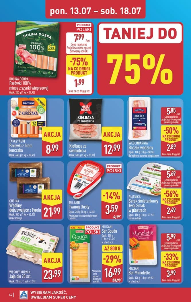 Aldi - Pełna oferta od poniedziałku 13.07 do soboty 18.07 14 puslapis