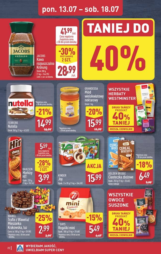 Aldi - Pełna oferta od poniedziałku 13.07 do soboty 18.07 22 puslapis