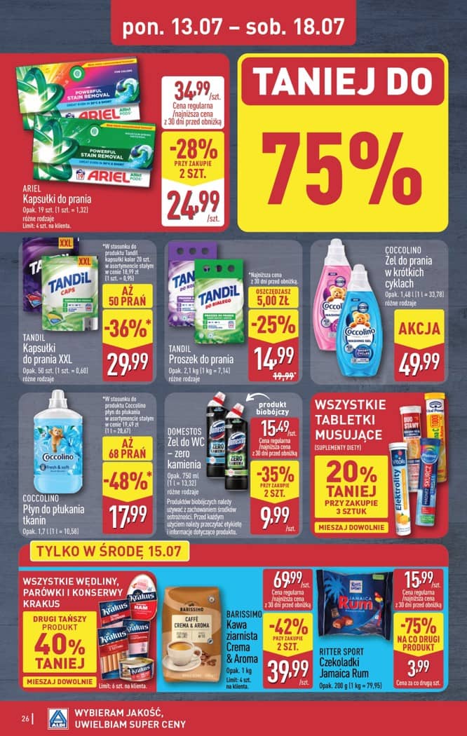 Aldi - Pełna oferta od poniedziałku 13.07 do soboty 18.07 26 puslapis