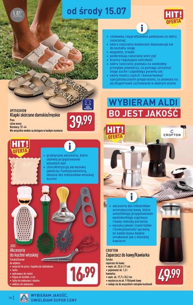 Aldi - Pełna oferta od poniedziałku 13.07 do soboty 18.07 34 puslapis