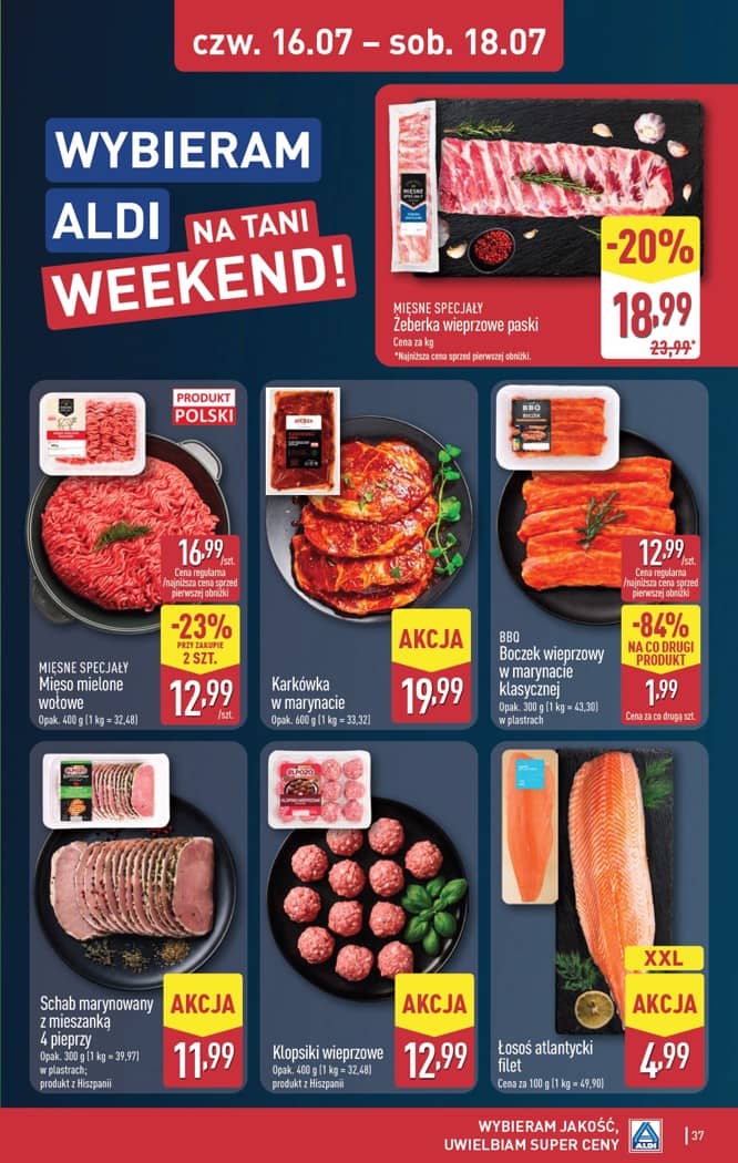 Aldi - Pełna oferta od poniedziałku 13.07 do soboty 18.07 37 puslapis