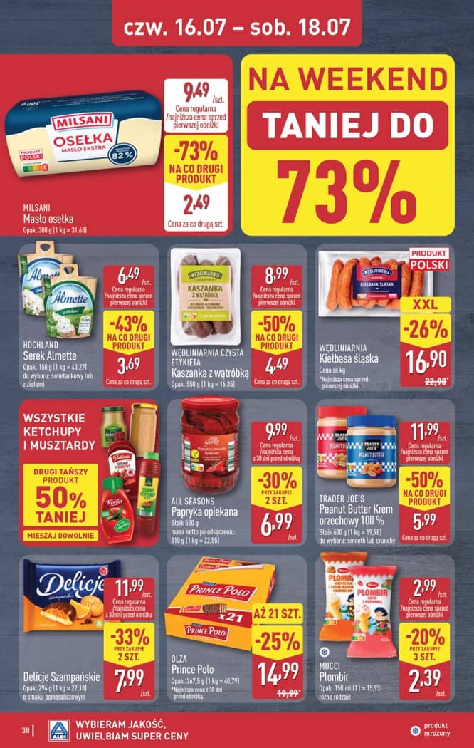 Aldi - Pełna oferta od poniedziałku 13.07 do soboty 18.07 38 puslapis