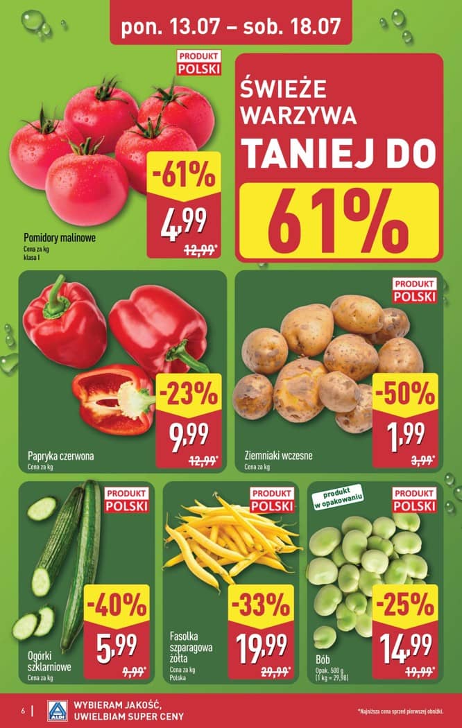 Aldi - Pełna oferta od poniedziałku 13.07 do soboty 18.07 6 puslapis
