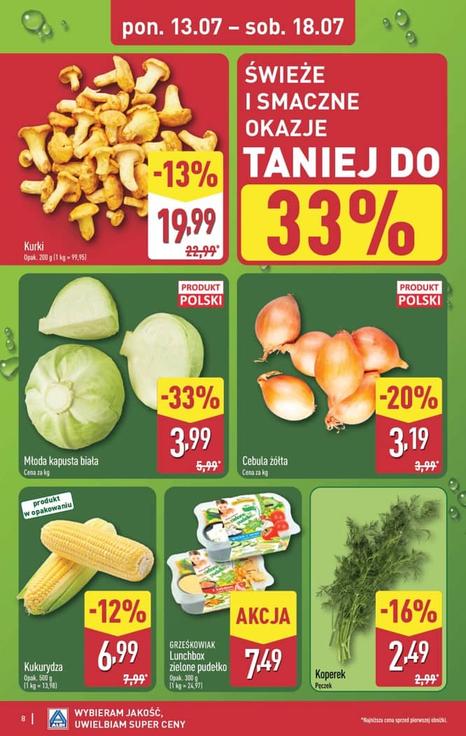 Aldi - Pełna oferta od poniedziałku 13.07 do soboty 18.07 8 puslapis