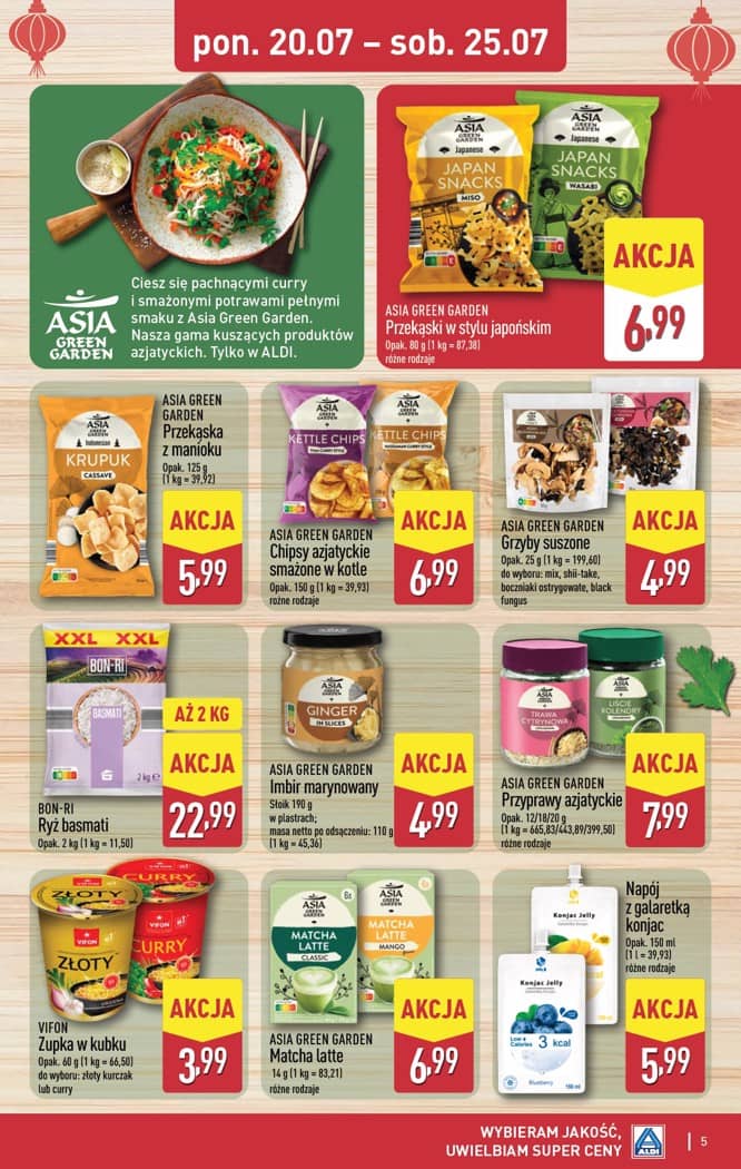 Aldi - Smakowita podróż do Azji od poniedziałku 20.07 do soboty 25.07 5 puslapis