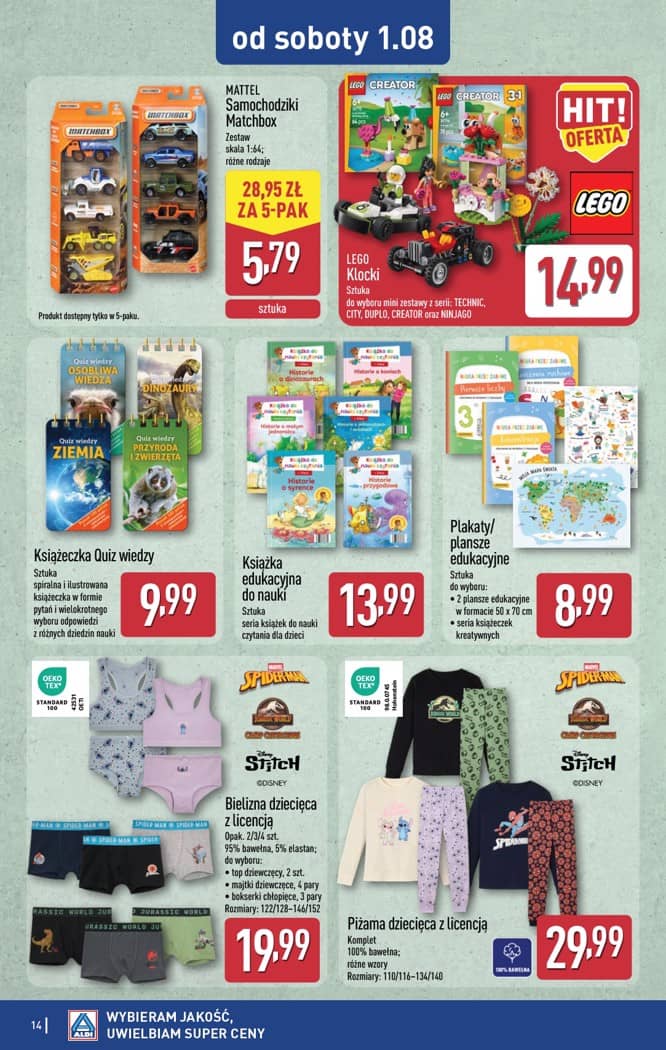 Aldi - Artykuły przemysłowe i tekstylia od środy 29.07 i od soboty 1.08 14 puslapis