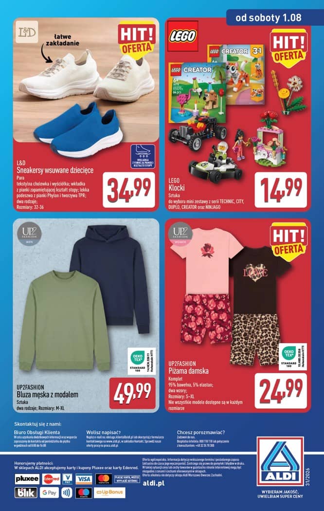 Aldi - Artykuły przemysłowe i tekstylia od środy 29.07 i od soboty 1.08 16 puslapis