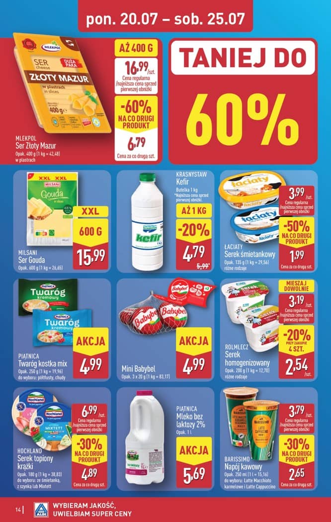 Aldi - Pełna oferta od poniedziałku 20.07 do soboty 25.07 14 puslapis