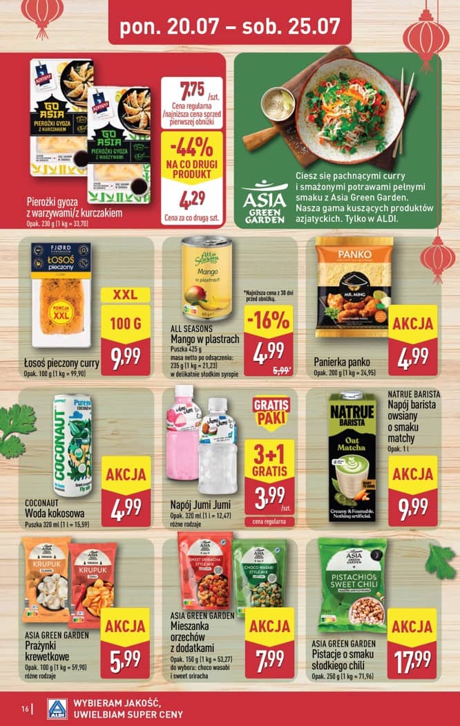 Aldi - Pełna oferta od poniedziałku 20.07 do soboty 25.07 16 puslapis