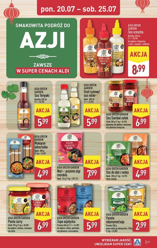 Aldi - Pełna oferta od poniedziałku 20.07 do soboty 25.07 17 puslapis