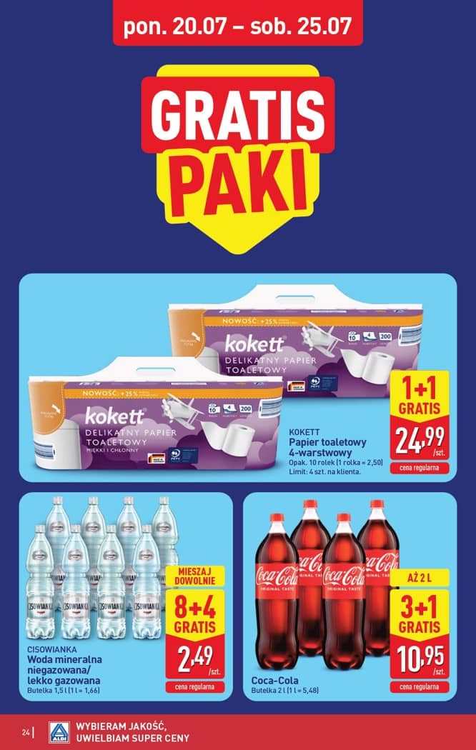 Aldi - Pełna oferta od poniedziałku 20.07 do soboty 25.07 24 puslapis