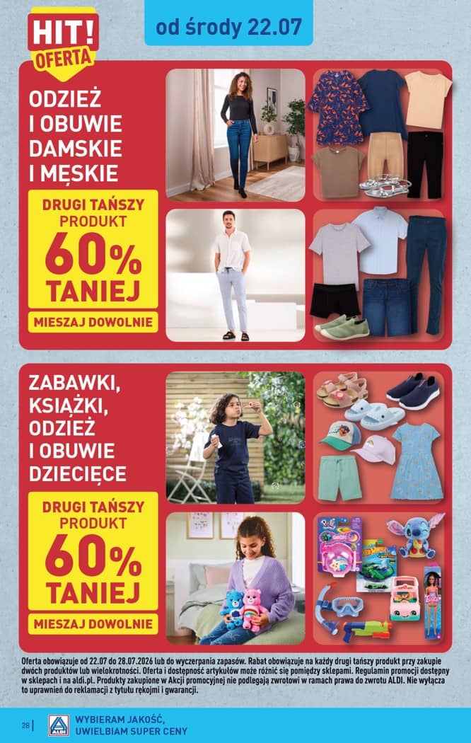 Aldi - Pełna oferta od poniedziałku 20.07 do soboty 25.07 28 puslapis