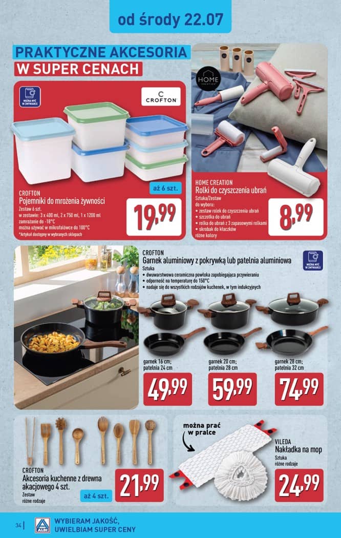 Aldi - Pełna oferta od poniedziałku 20.07 do soboty 25.07 34 puslapis