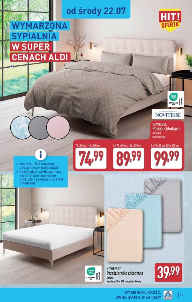 Aldi - Pełna oferta od poniedziałku 20.07 do soboty 25.07 35 puslapis