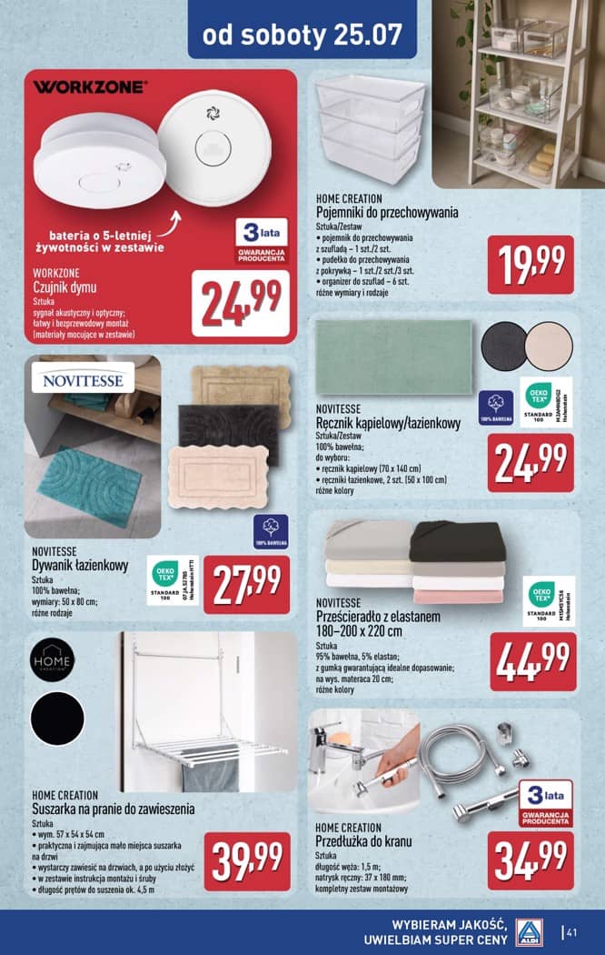Aldi - Pełna oferta od poniedziałku 20.07 do soboty 25.07 41 puslapis