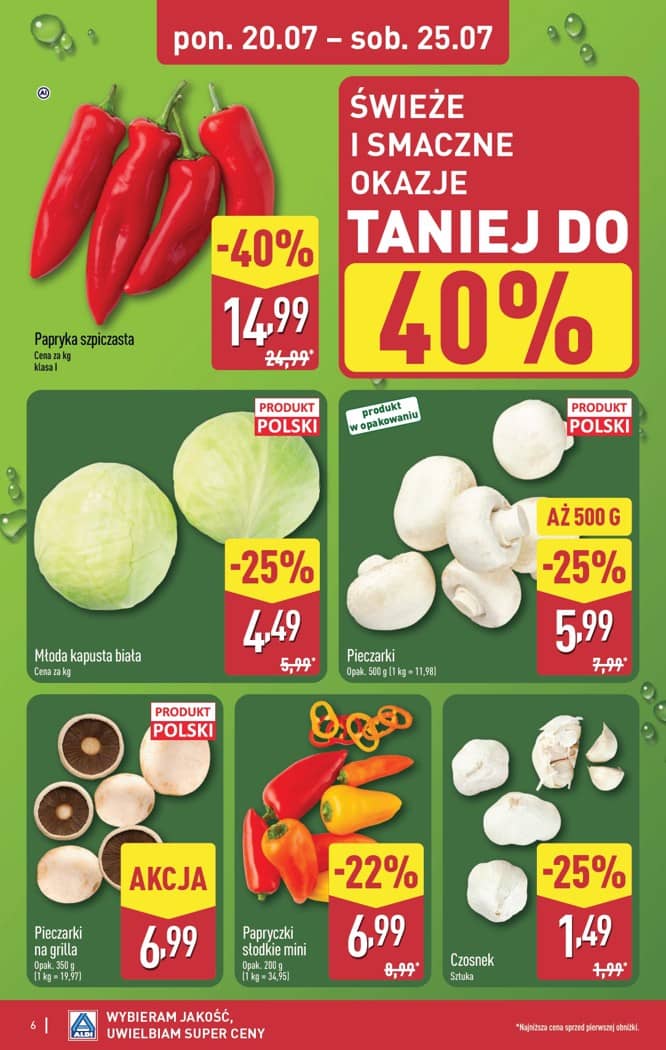 Aldi - Pełna oferta od poniedziałku 20.07 do soboty 25.07 6 puslapis