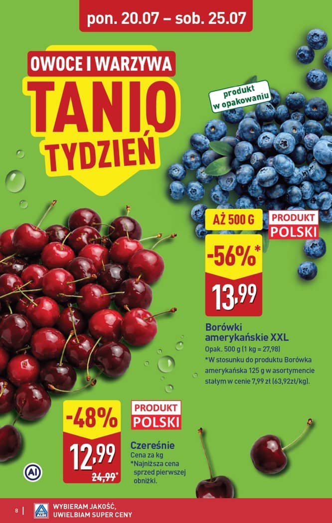 Aldi - Pełna oferta od poniedziałku 20.07 do soboty 25.07 8 puslapis