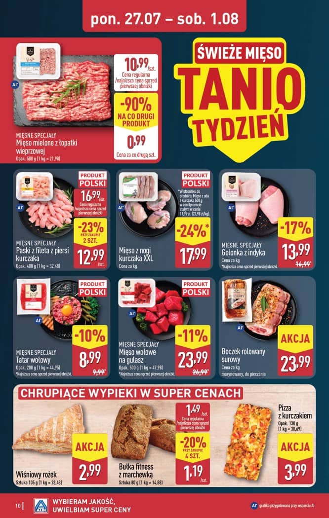 Aldi - Pełna oferta od poniedziałku 27.07 do soboty 1.08 10 puslapis