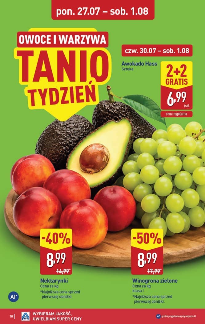 Aldi - Pełna oferta od poniedziałku 27.07 do soboty 1.08 10 puslapis