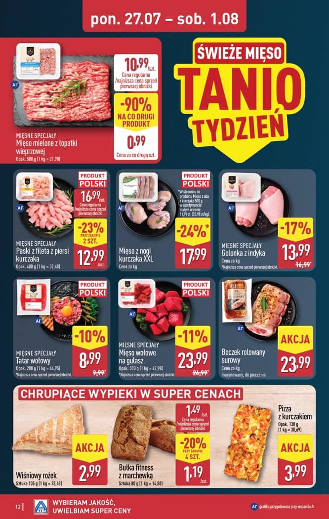 Aldi - Pełna oferta od poniedziałku 27.07 do soboty 1.08 12 puslapis