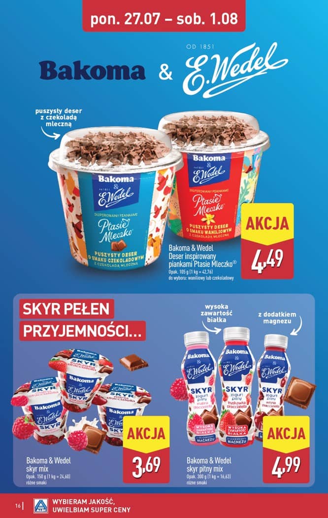 Aldi - Pełna oferta od poniedziałku 27.07 do soboty 1.08 16 puslapis