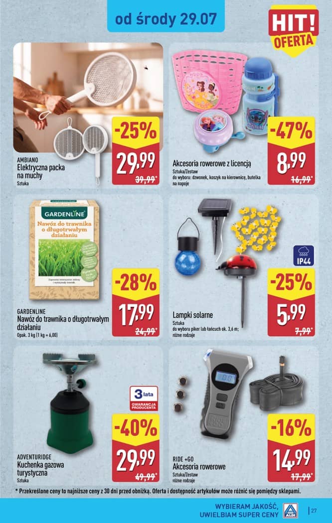 Aldi - Pełna oferta od poniedziałku 27.07 do soboty 1.08 27 puslapis