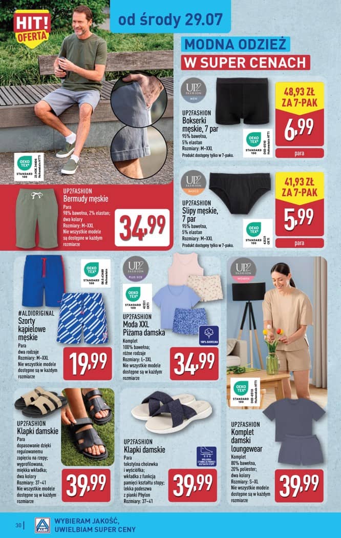 Aldi - Pełna oferta od poniedziałku 27.07 do soboty 1.08 30 puslapis